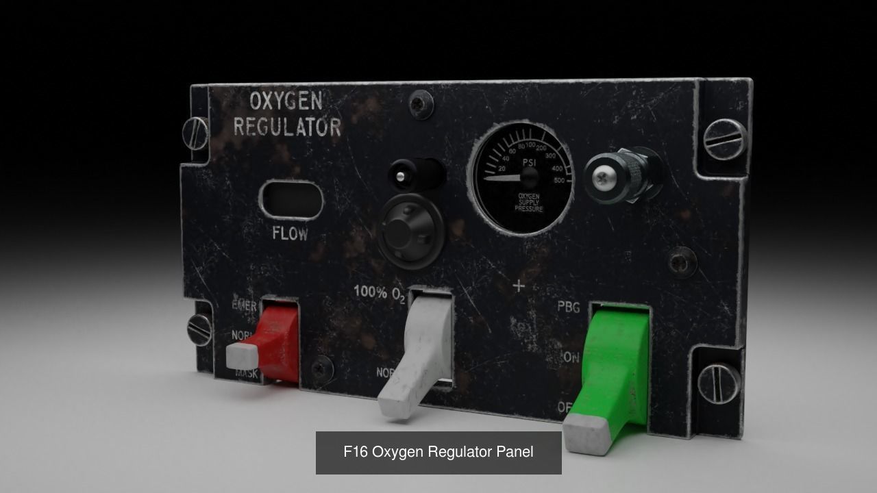 F16 Cockipt Instruments and Gauges 3D Model Collection_152