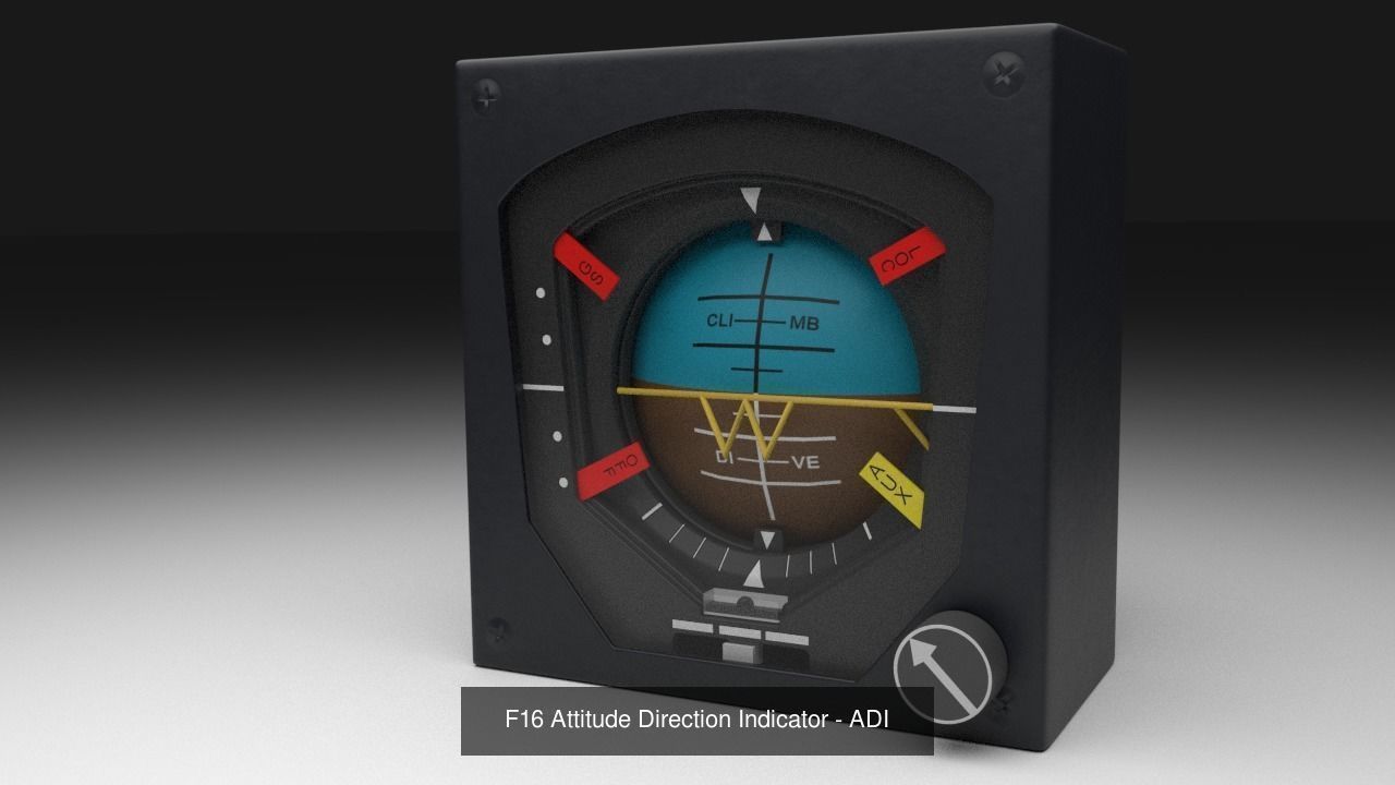 F16 Cockipt Instruments and Gauges 3D Model Collection_114