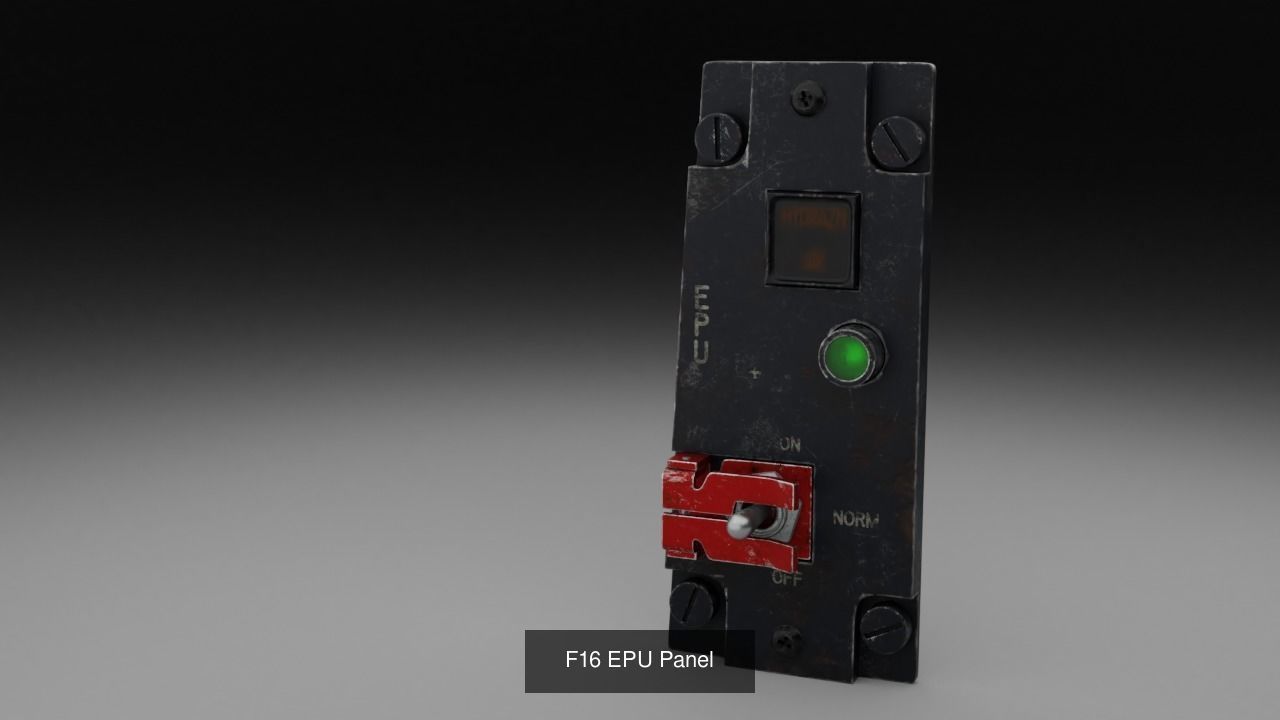 F16 Cockipt Instruments and Gauges 3D Model Collection_169