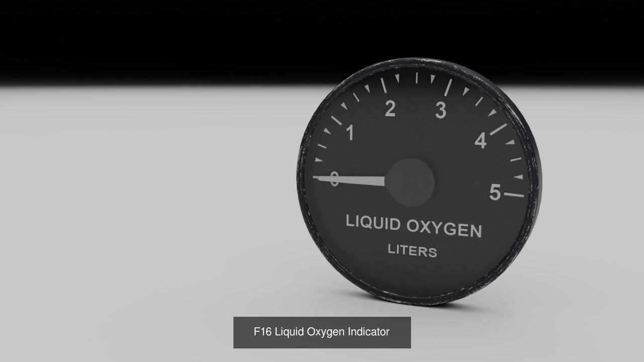 F16 Cockipt Instruments and Gauges 3D Model Collection_138