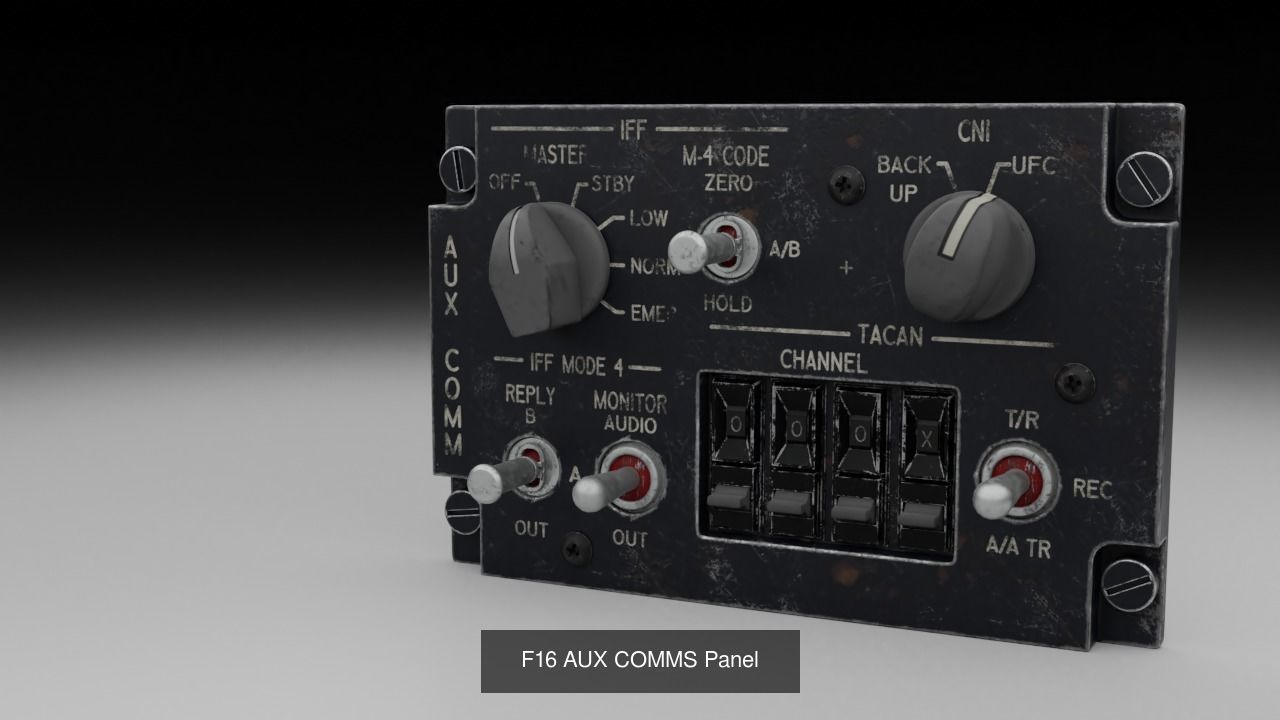 F16 Cockipt Instruments and Gauges 3D Model Collection_107