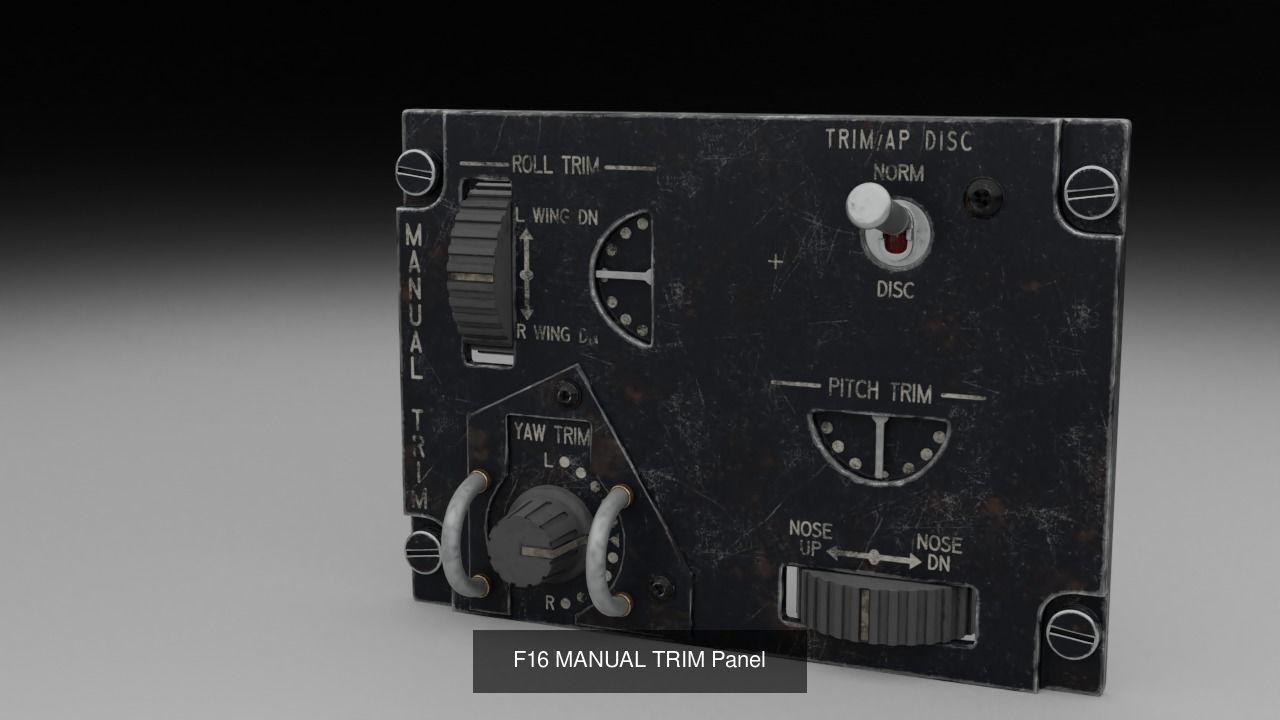 F16 Cockipt Instruments and Gauges 3D Model Collection_78