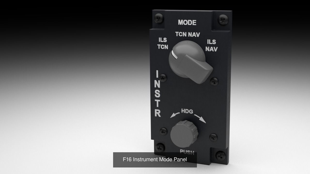 F16 Cockipt Instruments and Gauges 3D Model Collection_123