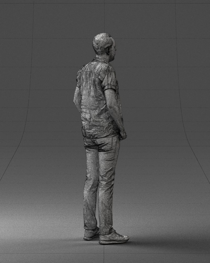 000323 Casual Male Standing Pose 1202 3D model_18