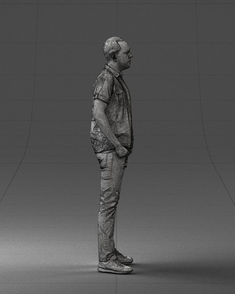 000323 Casual Male Standing Pose 1202 3D model_15