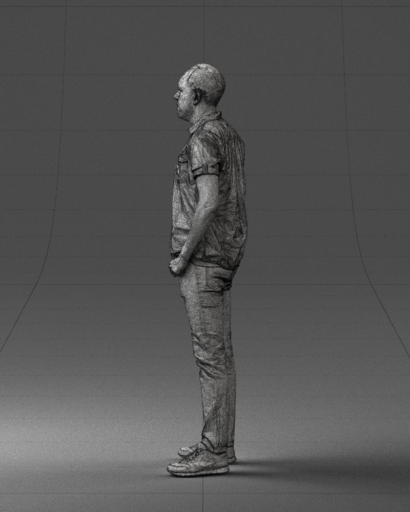 000323 Casual Male Standing Pose 1202 3D model_27
