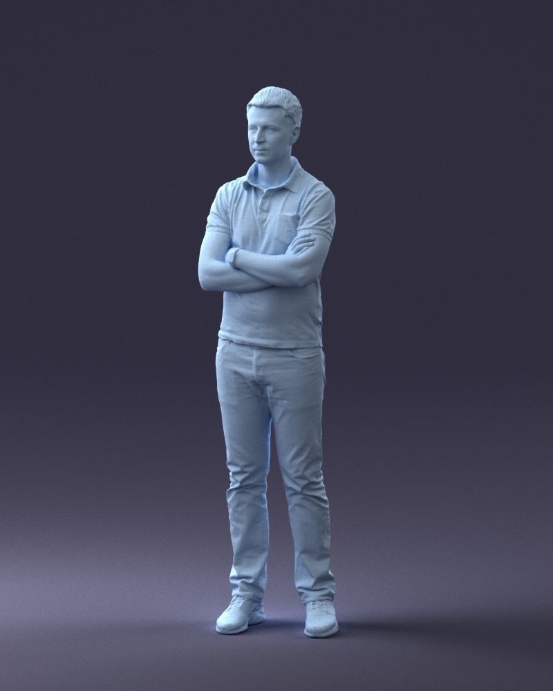 000062 Man in Casual Clothes 0506 3dp 3D print model_20