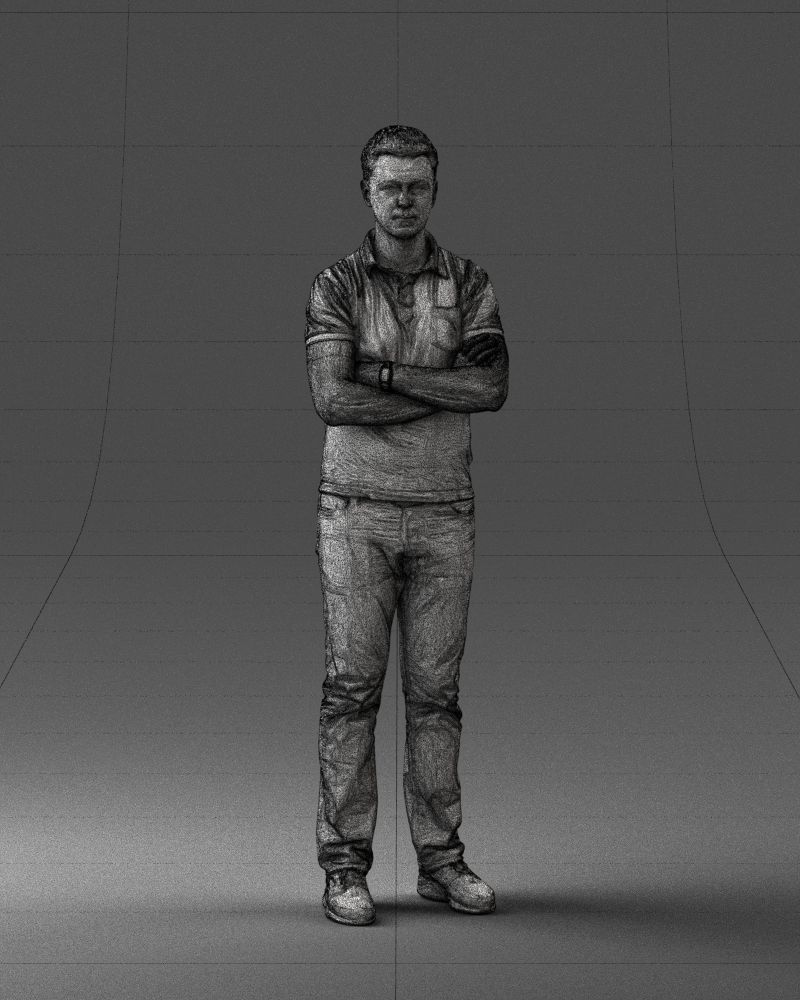 000062 Man in Casual Clothes 0506 3dp 3D print model_29