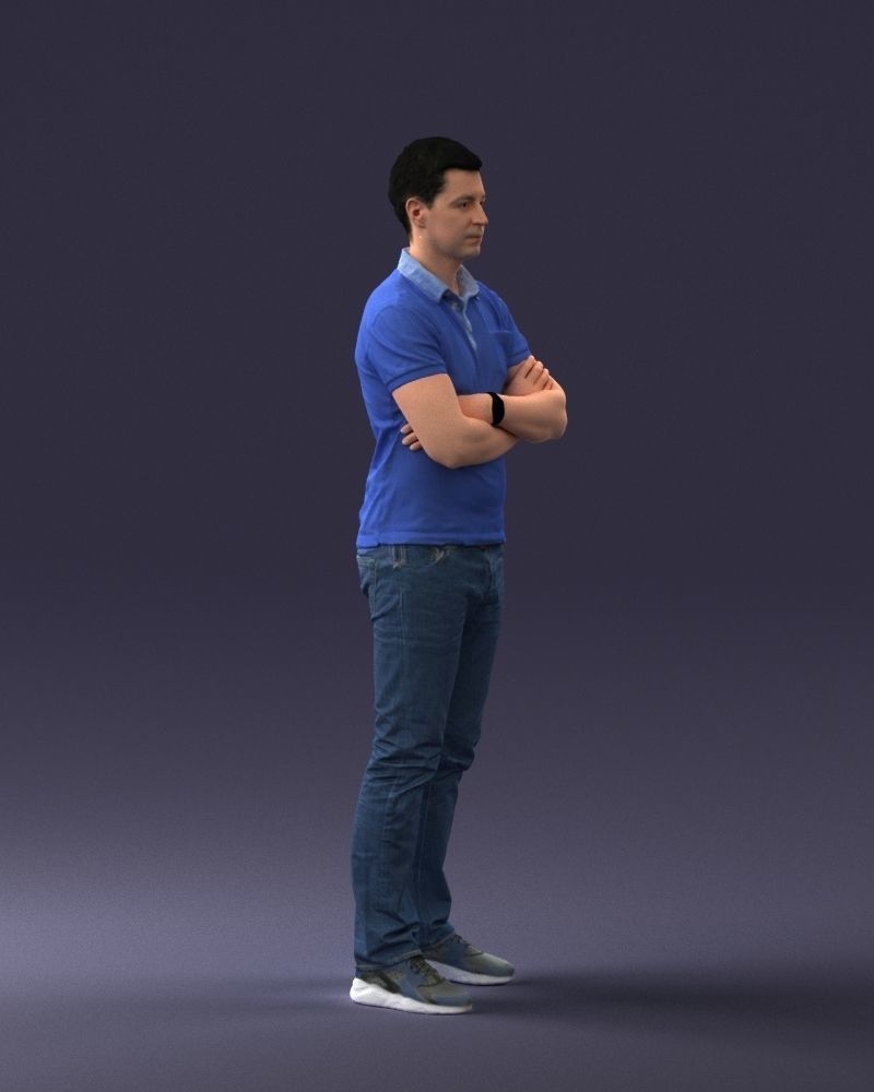 000062 Man in Casual Clothes 0506 3dp 3D print model_8