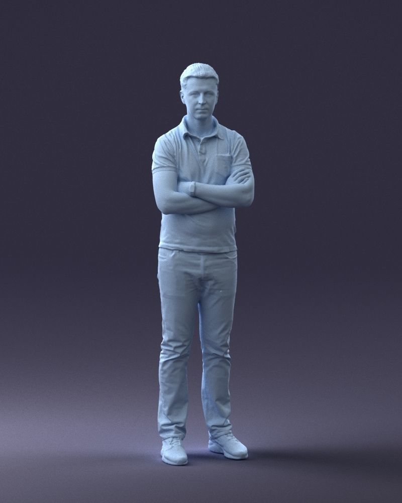 000062 Man in Casual Clothes 0506 3dp 3D print model_13