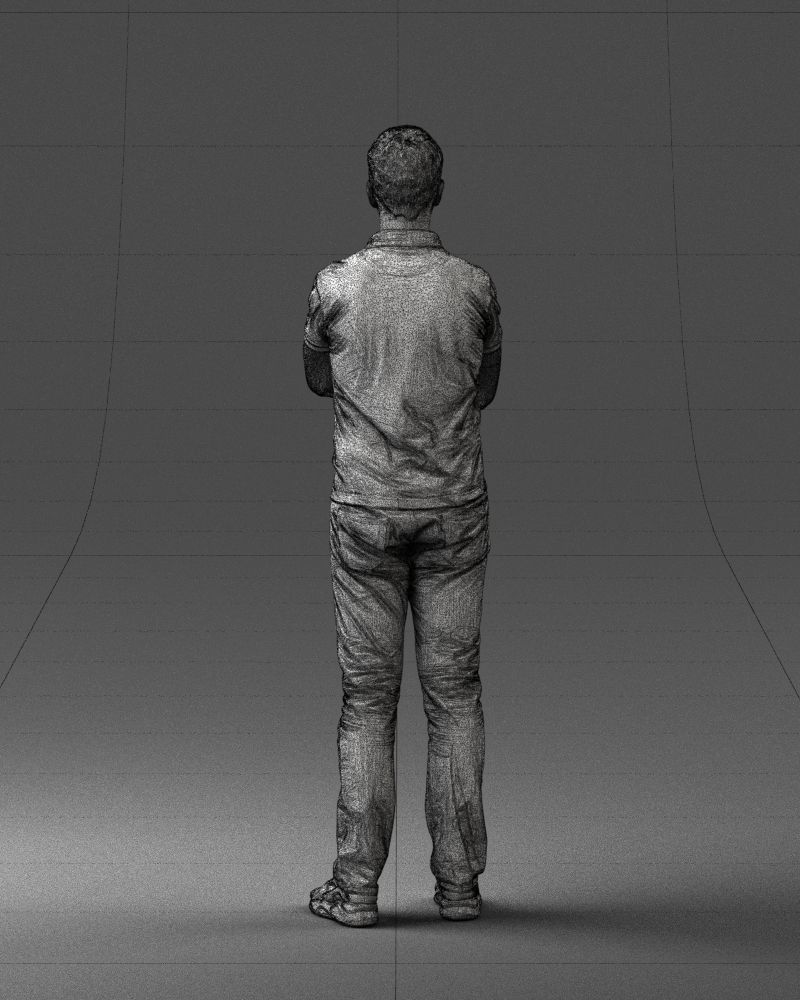 000062 Man in Casual Clothes 0506 3dp 3D print model_34