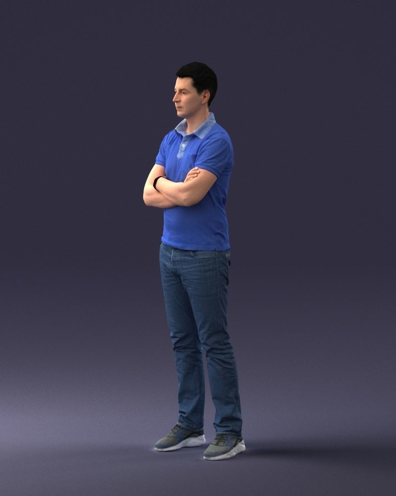 000062 Man in Casual Clothes 0506 3dp 3D print model_2