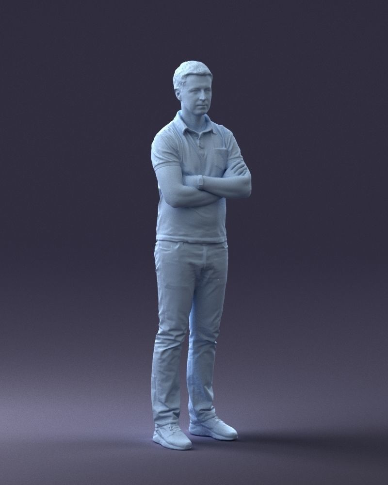 000062 Man in Casual Clothes 0506 3dp 3D print model_14