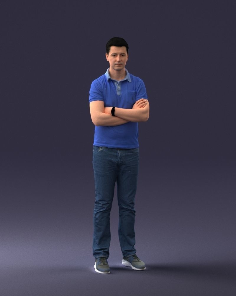 000062 Man in Casual Clothes 0506 3dp 3D print model_5