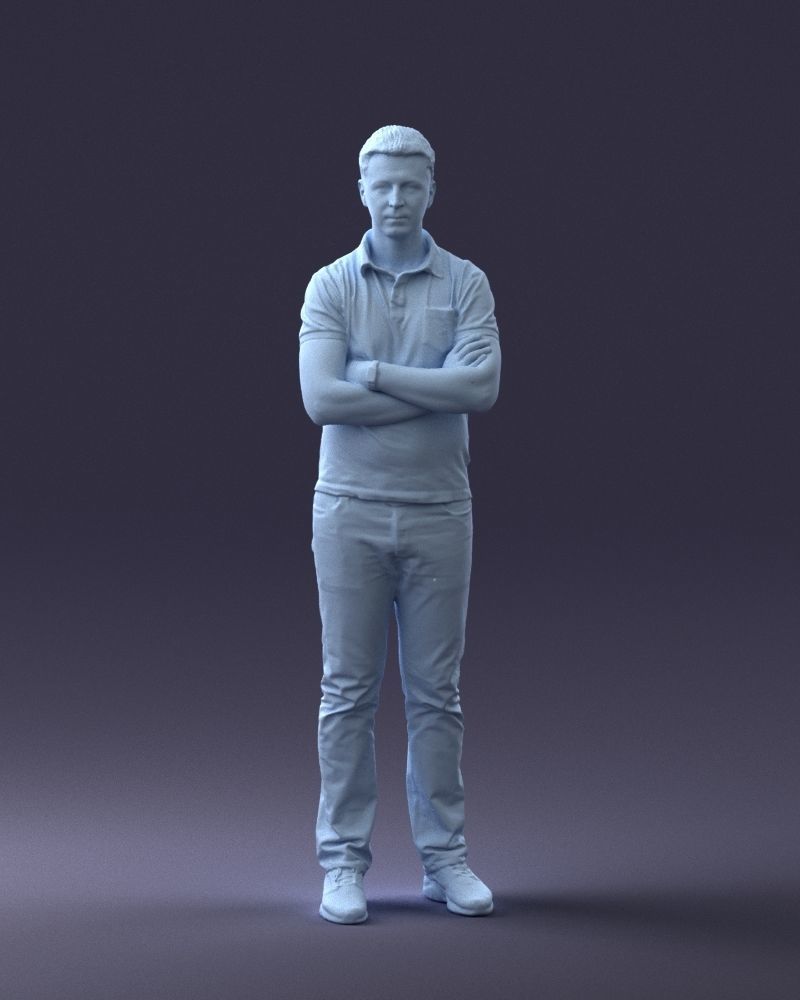 000062 Man in Casual Clothes 0506 3dp 3D print model_12