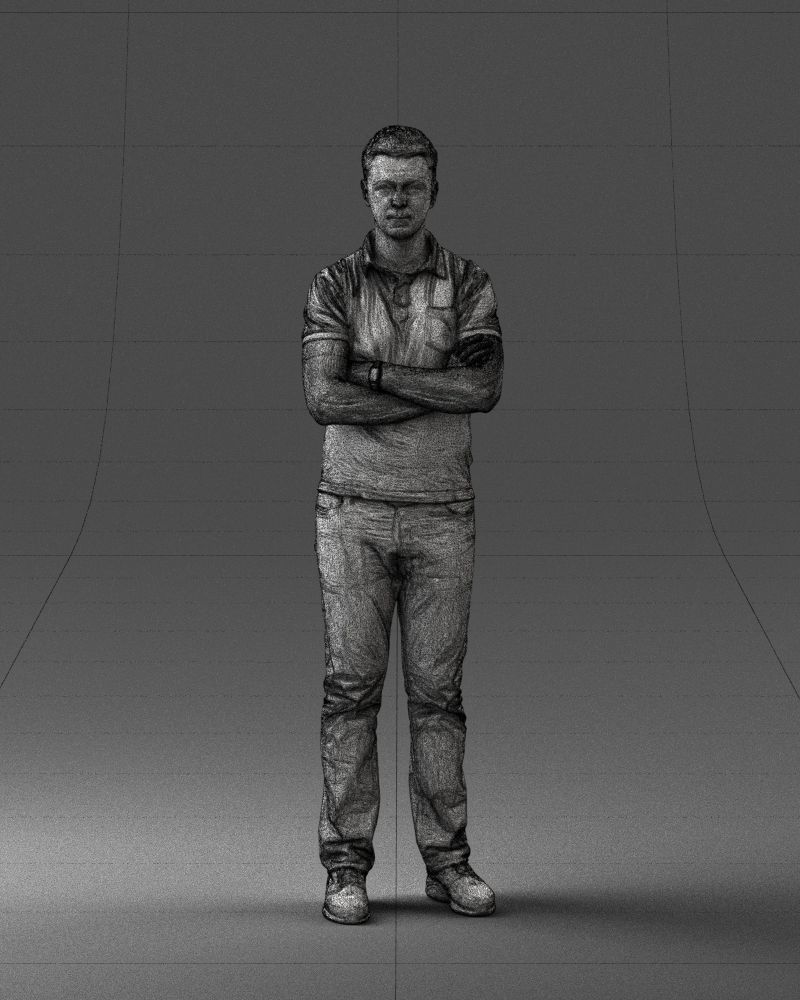 000062 Man in Casual Clothes 0506 3dp 3D print model_27