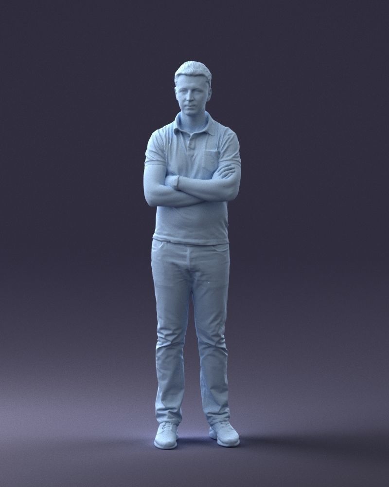 000062 Man in Casual Clothes 0506 3dp 3D print model_22