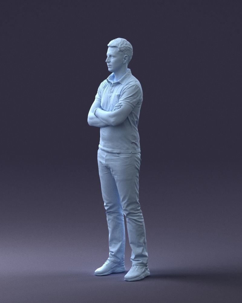 000062 Man in Casual Clothes 0506 3dp 3D print model_19