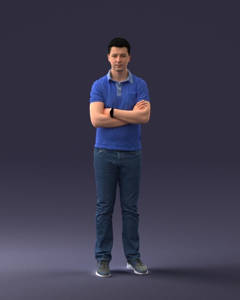 000062 Man in Casual Clothes 0506 3dp 3D print model_4