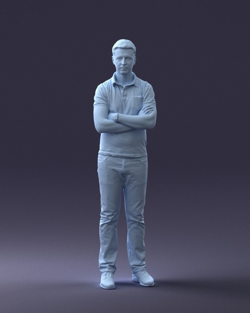 000062 Man in Casual Clothes 0506 3dp 3D print model_11