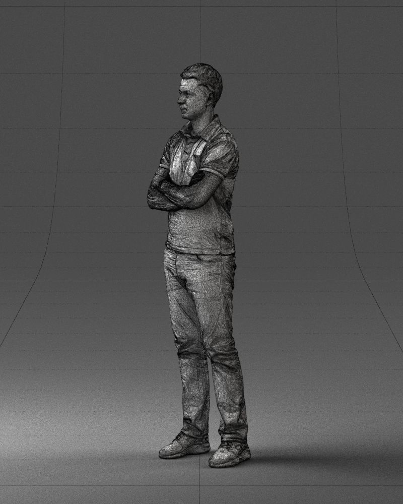000062 Man in Casual Clothes 0506 3dp 3D print model_24