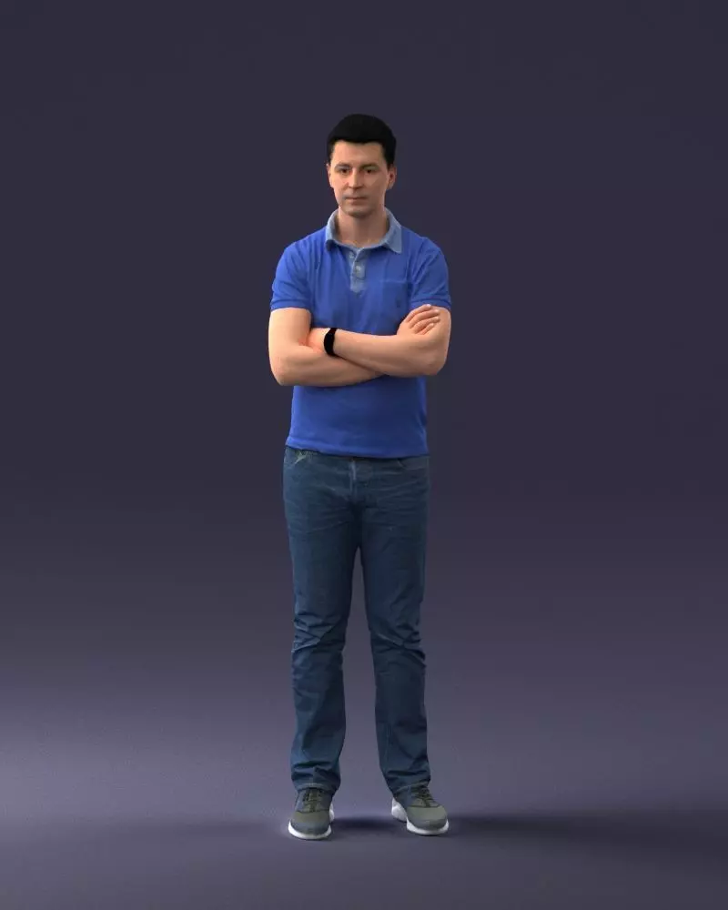 000062 Man in Casual Clothes 0506 3dp 3D print model_0