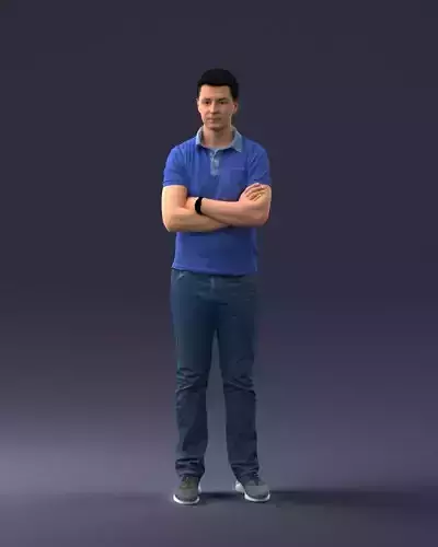 000062 Man in Casual Clothes 0506 3dp 3D print model