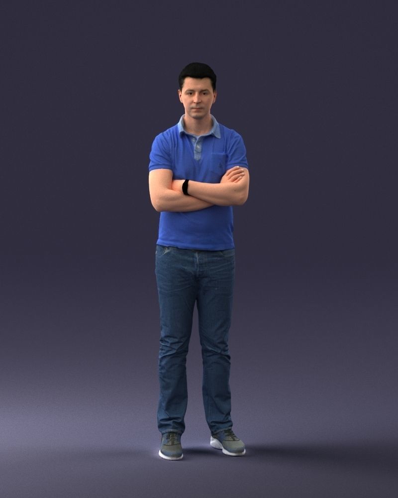 000062 Man in Casual Clothes 0506 3dp 3D print model_6