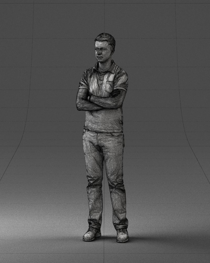 000062 Man in Casual Clothes 0506 3dp 3D print model_25