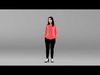 000256 Woman in Red Blouse and Black Pants 0228 3dp 3D print model_1