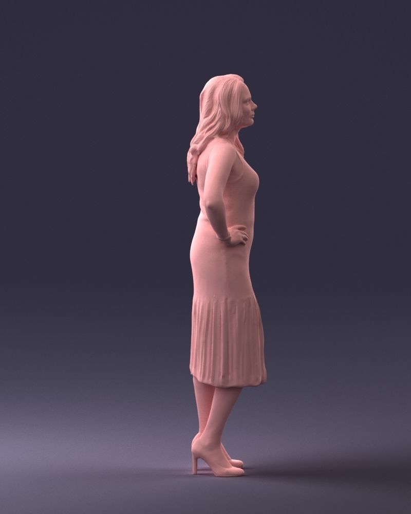000015 Posed woman 0430 3dp 3D print model_7