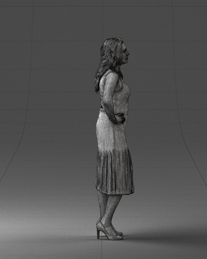 000015 Posed woman 0430 3dp 3D print model_8