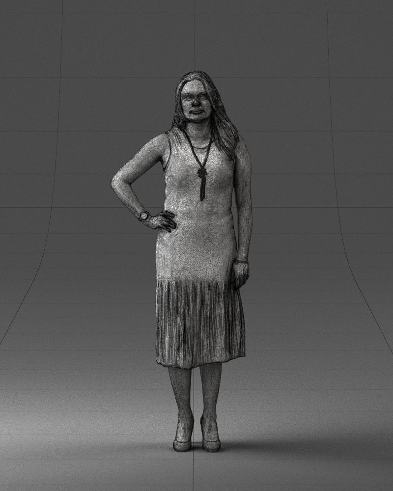 000015 Posed woman 0430 3dp 3D print model_20