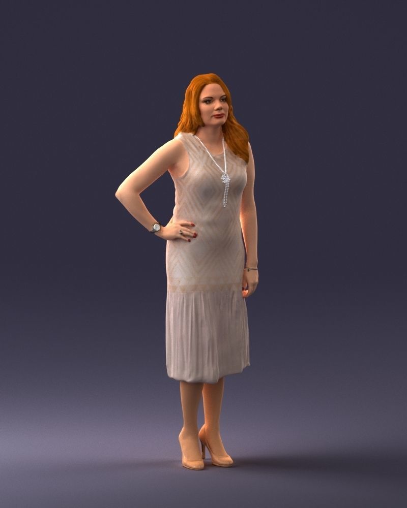 000015 Posed woman 0430 3dp 3D print model_3