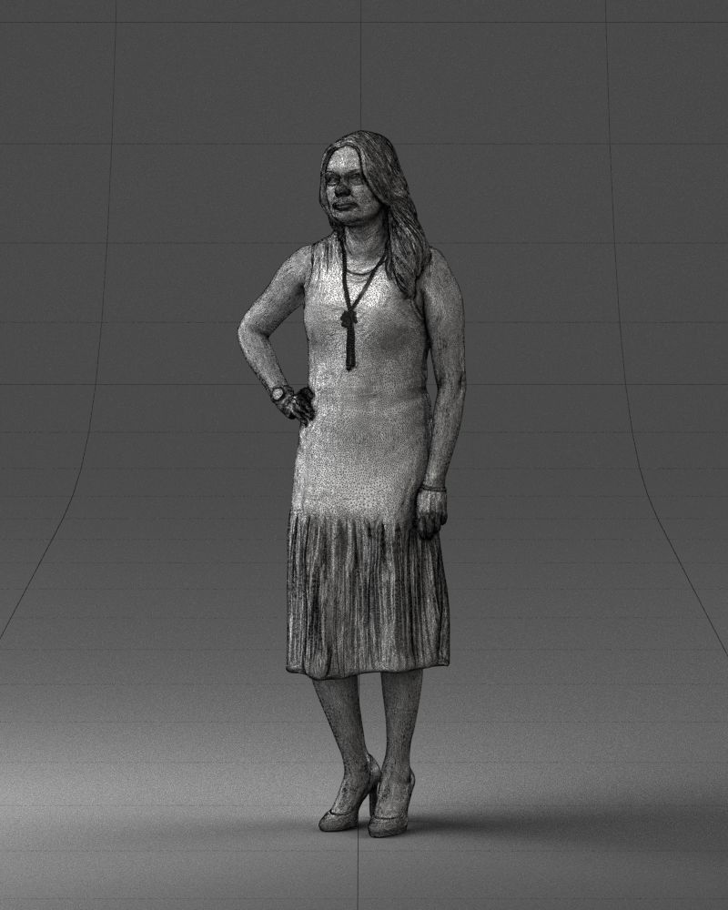 000015 Posed woman 0430 3dp 3D print model_17