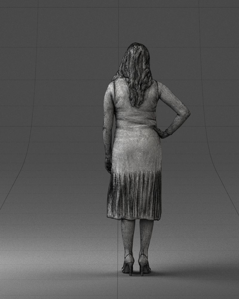 000015 Posed woman 0430 3dp 3D print model_11