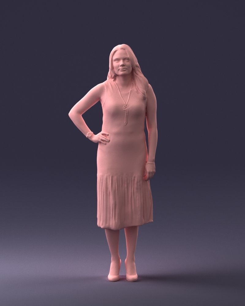 000015 Posed woman 0430 3dp 3D print model_1