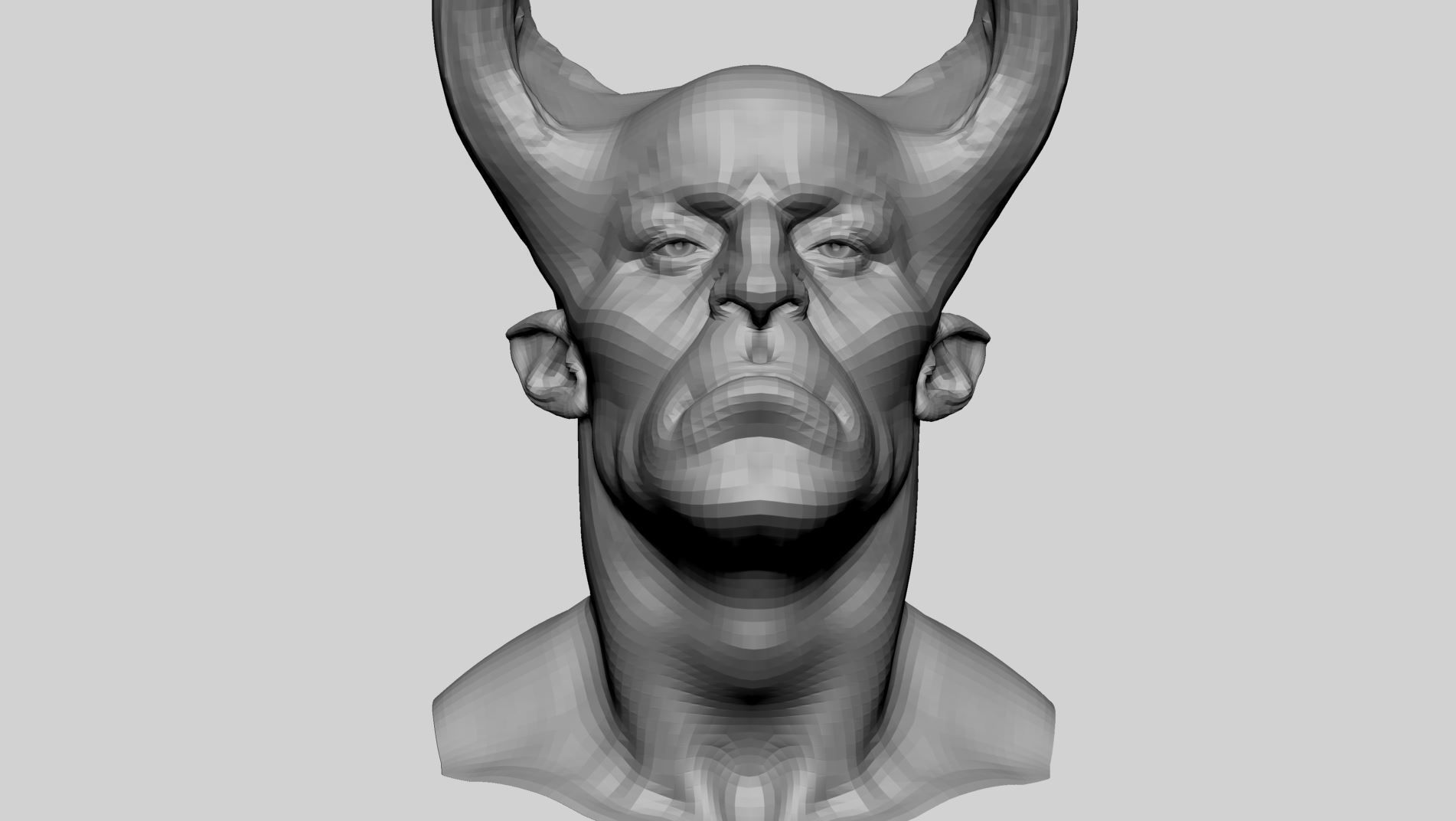 Creature Head Basemesh v2 3D model_7