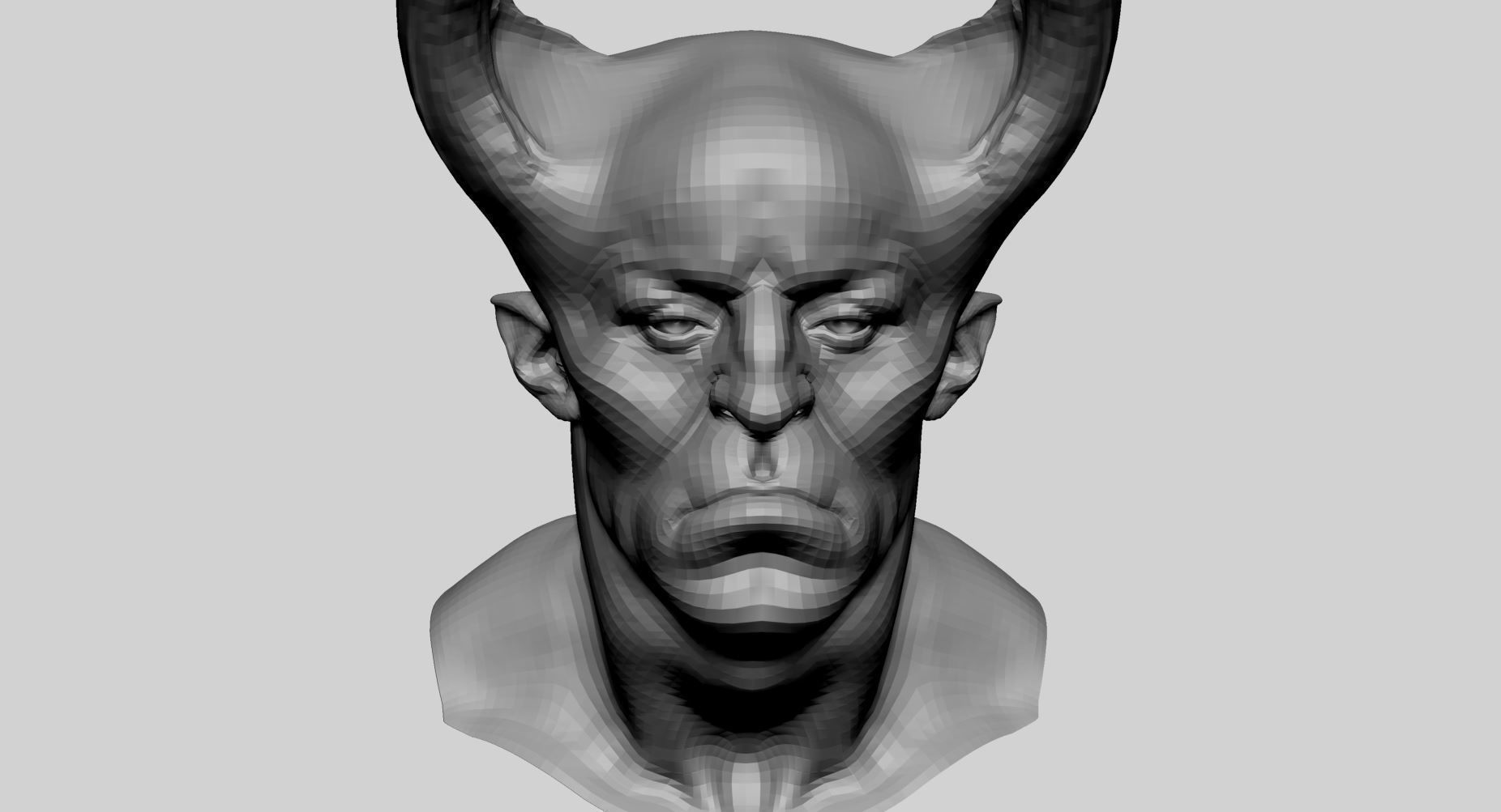 Creature Head Basemesh v2 3D model_8