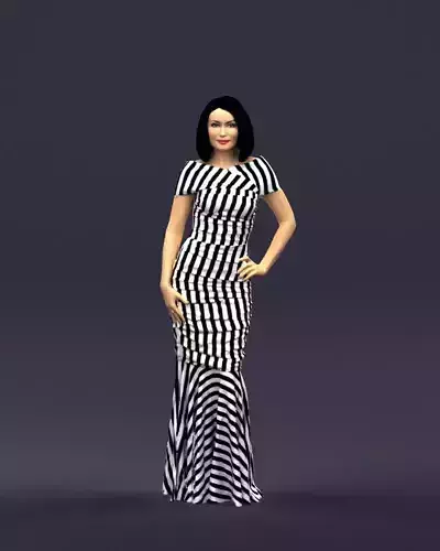 Striped woman 0395
