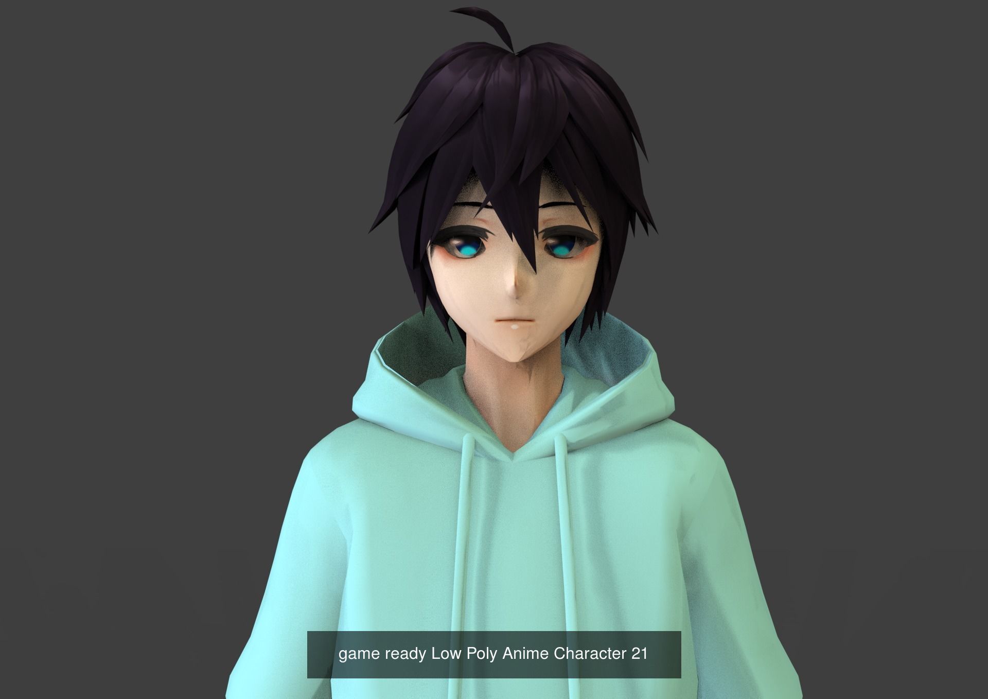 13 Anime Low Poly Characters MIGAPack 3D Model Collection_2