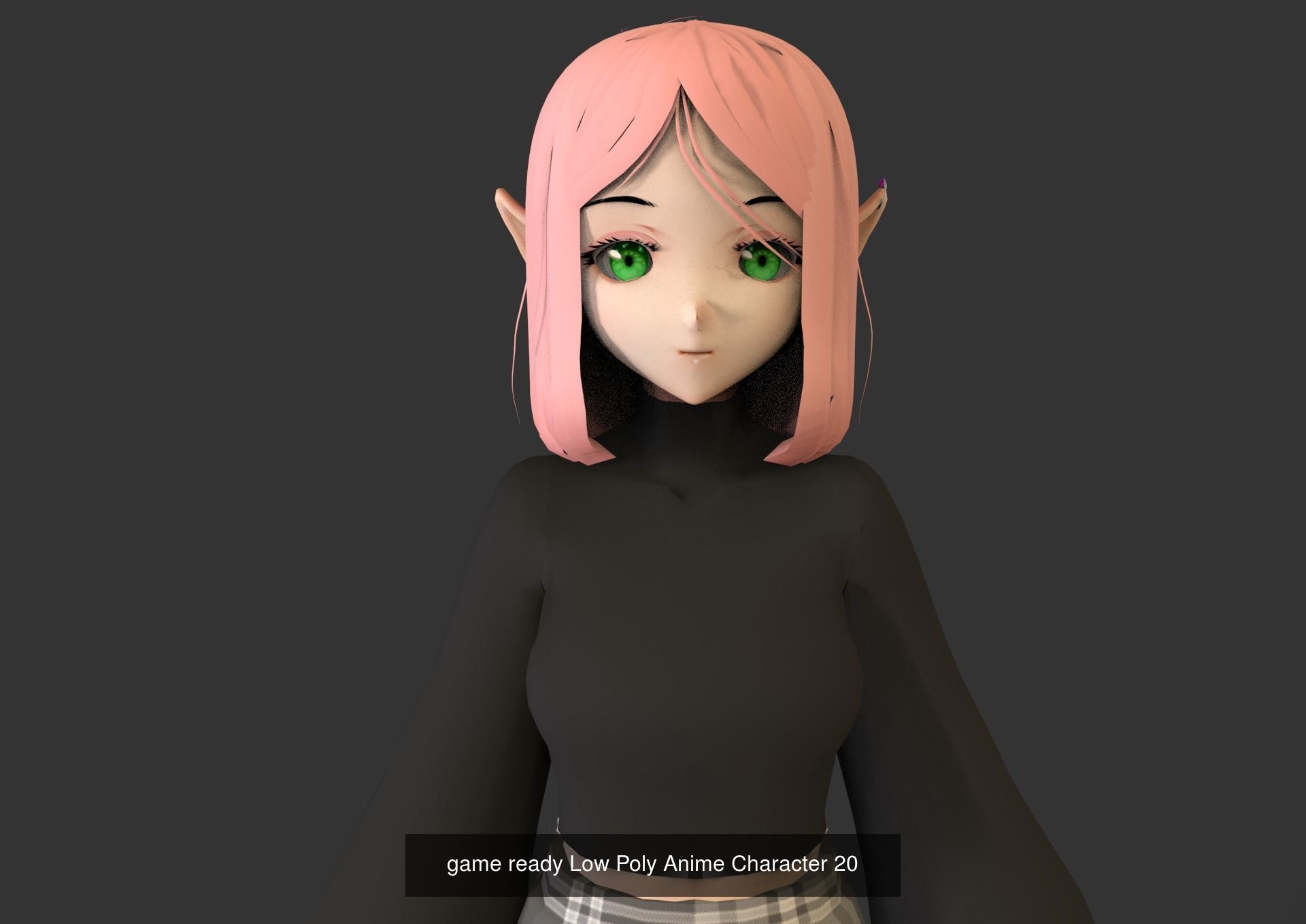 13 Anime Low Poly Characters MIGAPack 3D Model Collection_1