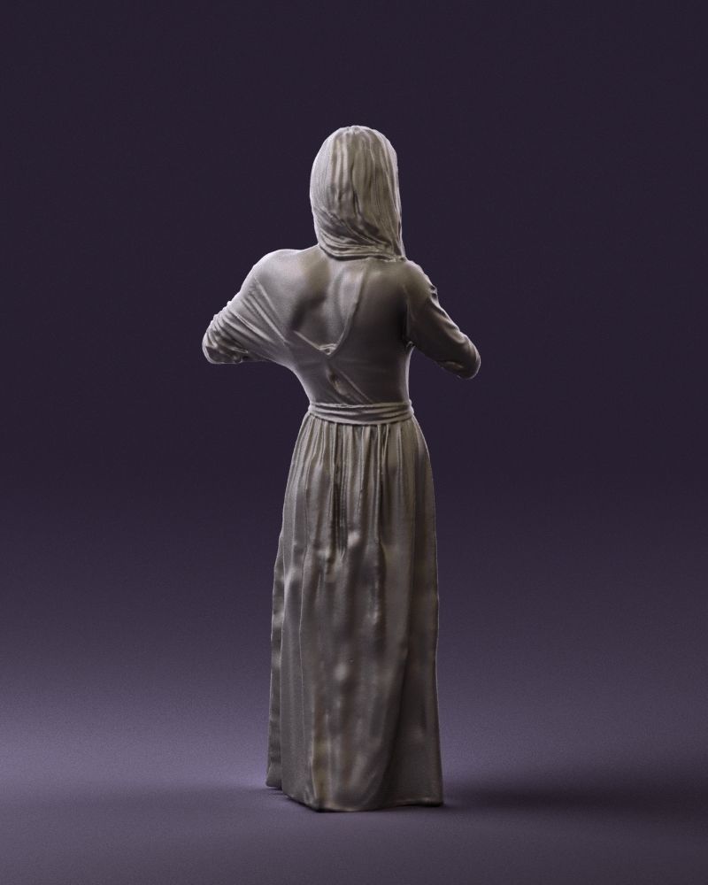 Woman showing the heart 0606 3D model_16