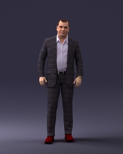 Man casual 0730 3D Print Ready 3D print model