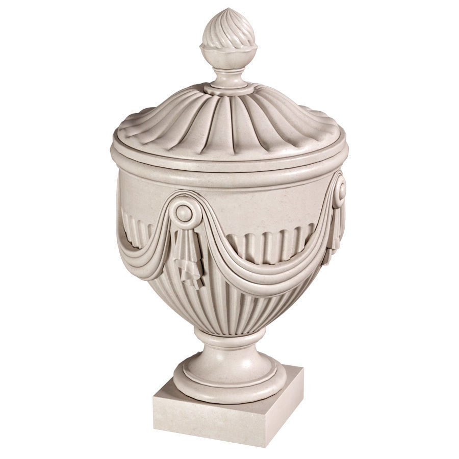 Classical vase for decorating the facade Classic outdoor vase 3D model_1