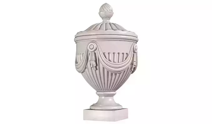 Classical vase for decorating the facade Classic outdoor vase