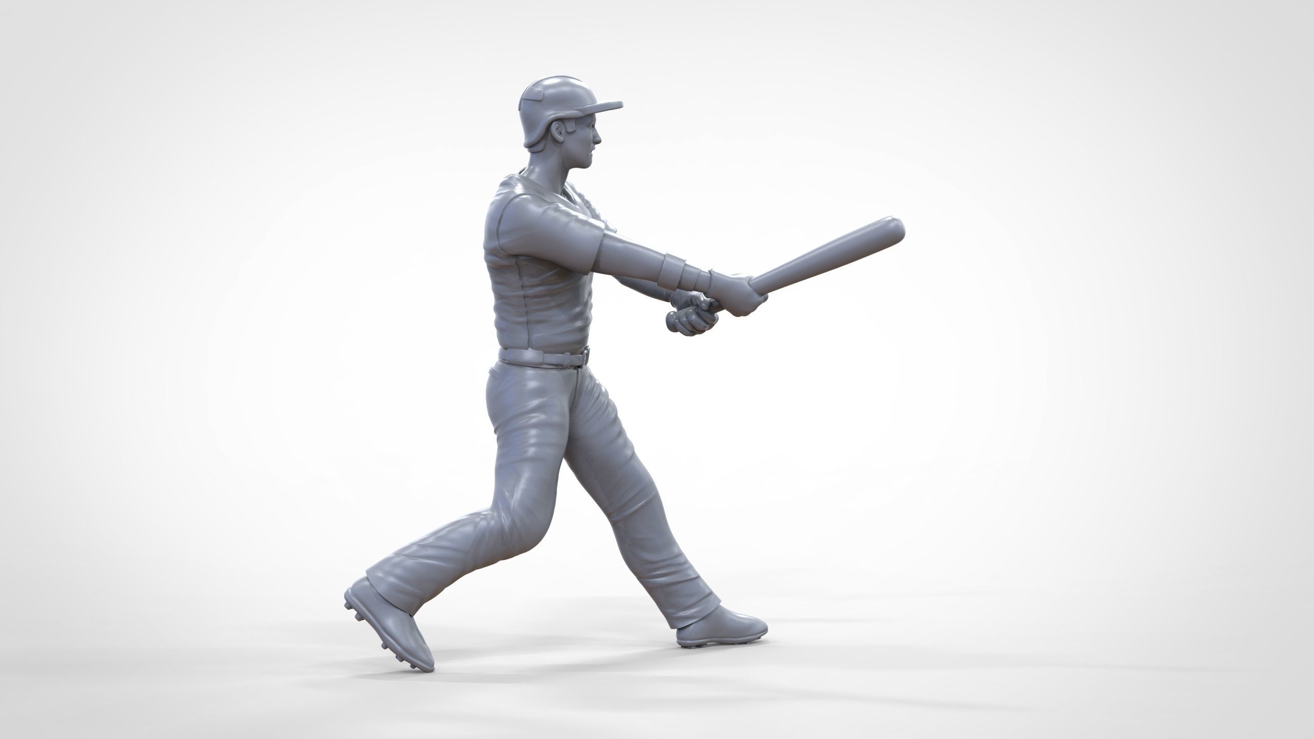N1 Baseball player Center fielder 3D print model_18