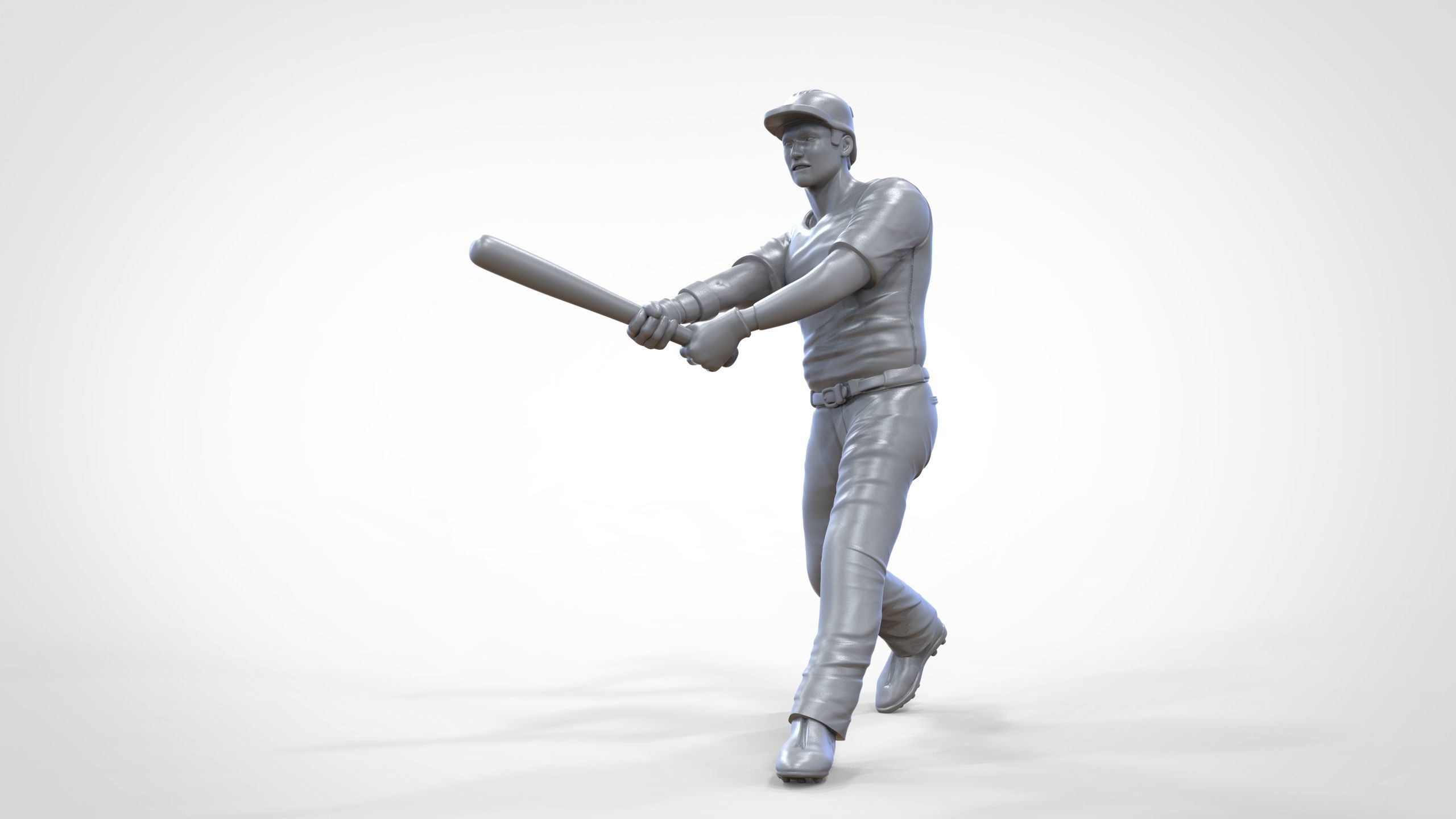 N1 Baseball player Center fielder 3D print model_25