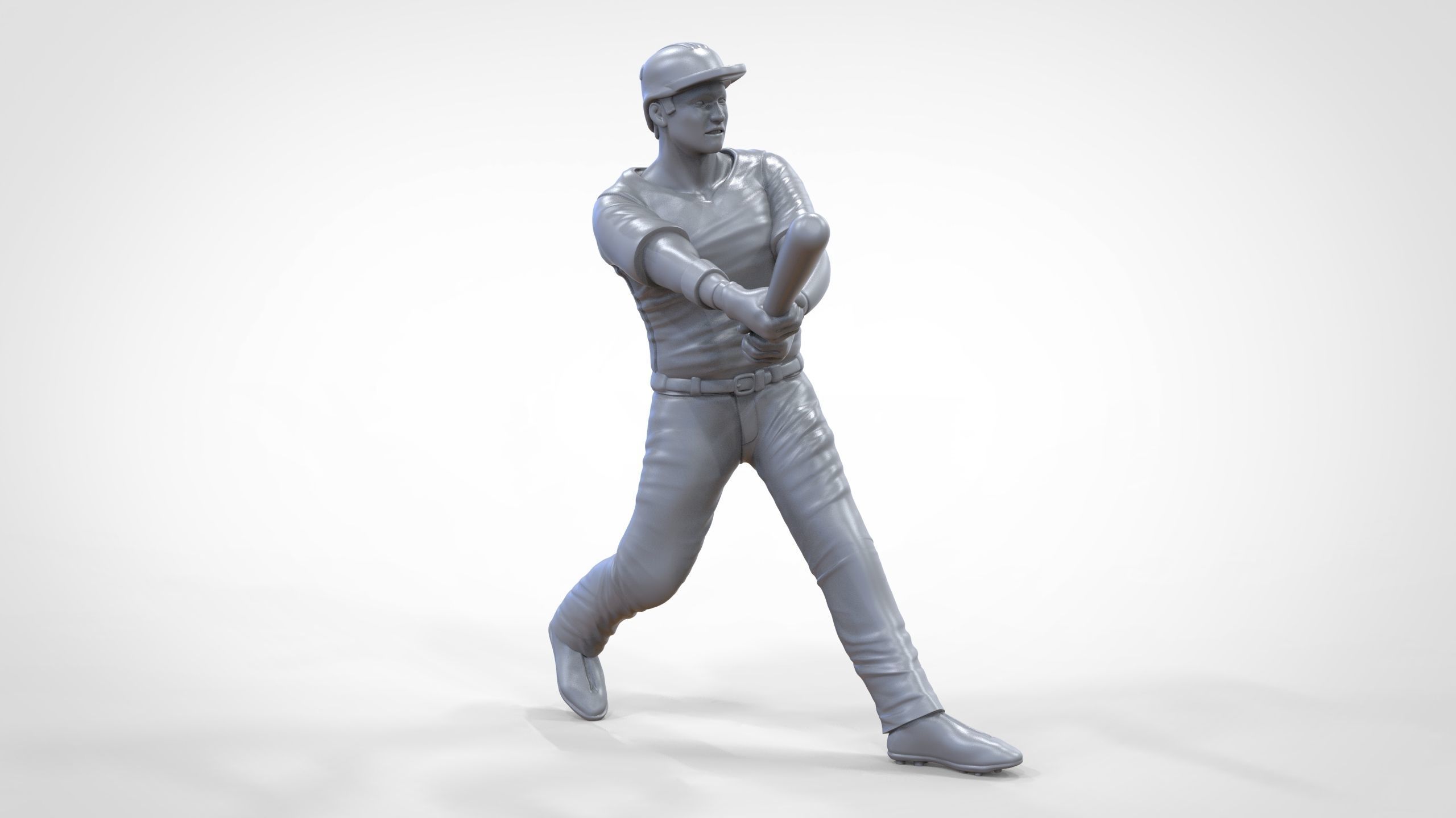 N1 Baseball player Center fielder 3D print model_16