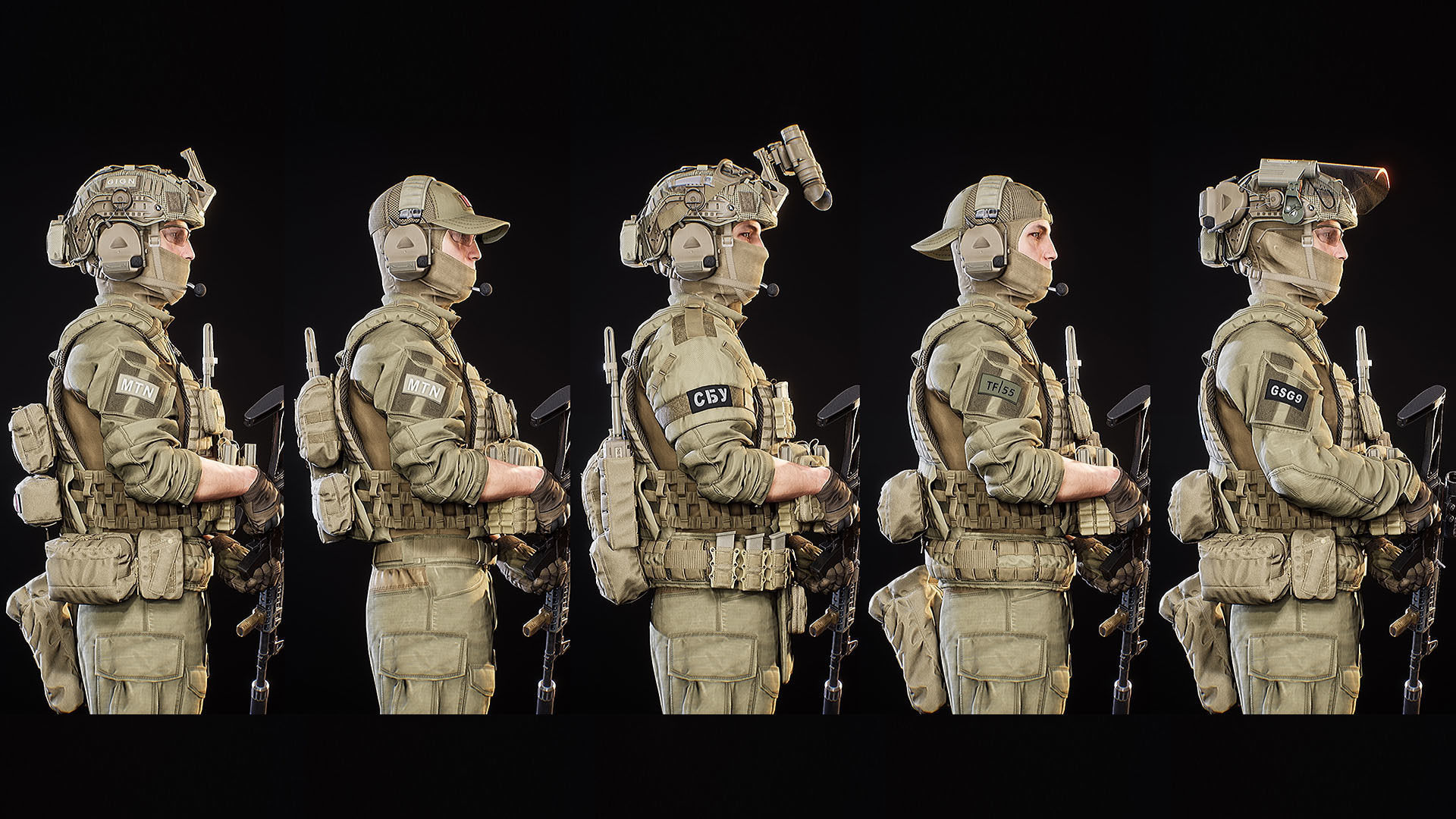 AAA MODULAR SOLDIER PACK Low-poly 3D model_6